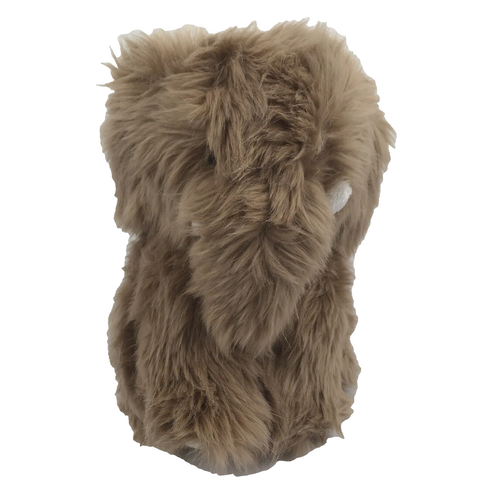 The Little White Company Woolly Mammoth Plush 8" Brown Stuffed Animal Soft Toy